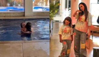 Momento mãe e filha! Na piscina, Tata Werneck derrete a web ao cantar para Clara Maria