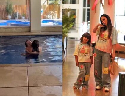 Momento mãe e filha! Na piscina, Tata Werneck derrete a web ao cantar para Clara Maria