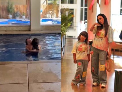 Momento mãe e filha! Na piscina, Tata Werneck derrete a web ao cantar para Clara Maria Momento mãe e filha! Na piscina, Tata Werneck derrete a web ao cantar para Clara Maria