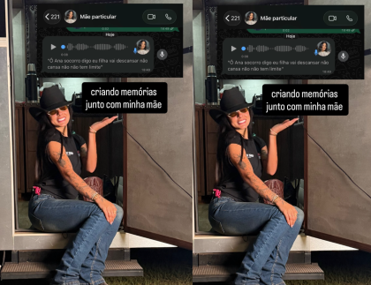 Curtindo o Barretão, Ana Castela expõe esporro da mãe: “Não tem limite?” Curtindo o Barretão, Ana Castela expõe esporro da mãe: “Não tem limite?”
