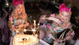 Madonna abre álbum do aniversário de 68 anos na Grécia ao lado de filhos e namorado