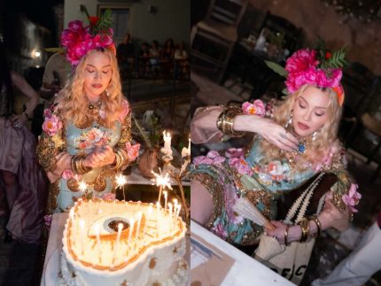 Madonna abre álbum do aniversário de 68 anos na Grécia ao lado de filhos e namorado