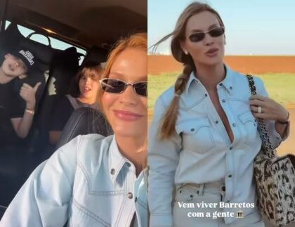 Andressa Suita chega de jatinho com os filhos para acampar em Barretos: “Vai começar” Andressa Suita chega de jatinho com os filhos para acampar em Barretos: “Vai começar”