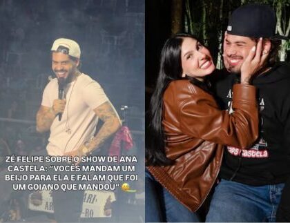 Zé Felipe surpreende ao mandar recado para Ana Castela em show Zé Felipe surpreende ao mandar recado para Ana Castela em show