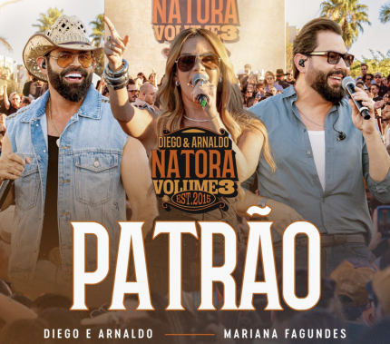 Diego & Arnaldo lançam “Patrão” ao lado de Mariana Fagundes após gravação diante de 25 mil pessoas
