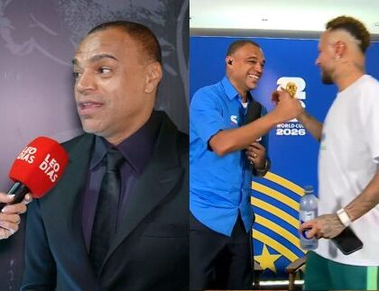 Sem climão! Denílson explica encontro surpresa com Neymar na Copa que gerou polêmica