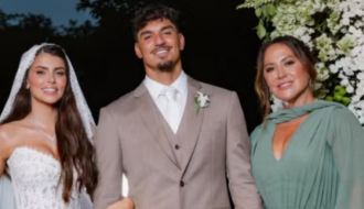 Mãe de Gabriel Medina celebra gravidez do primeiro neto e emociona com homenagem ao casal