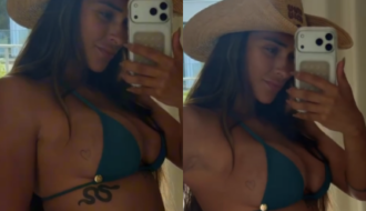 Grávida de Éder Militão, Tainá reflete sobre mudanças no corpo: “Não vale a pena se comparar”