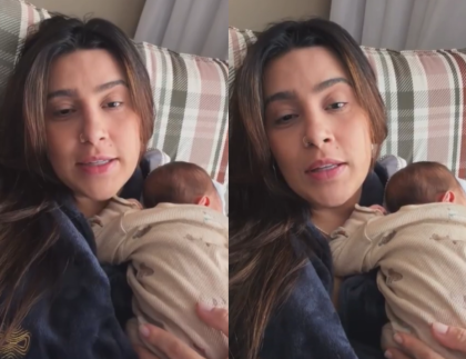 Lauana Prado compartilha nova rotina com filho recém-nascido: “Rotina se costurando”