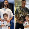 Tainá Militão leva filho com Léo Pereira para conhecer astros do Real Madrid