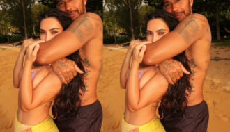 Lewis Hamilton posa em clima de romance com Kim Kardashian nas redes sociais
