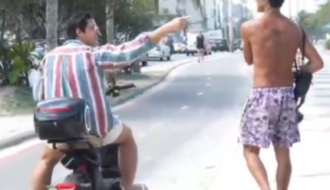 Rafael Infante bate boca com paparazzo no RJ e dispara: “Polícia Federal já tá com seu nome”