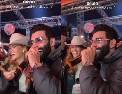 Até de manhã! Andressa Suita e Gusttavo Lima aproveitam Barretos até o amanhecer Até de manhã! Andressa Suita e Gusttavo Lima aproveitam Barretos até o amanhecer