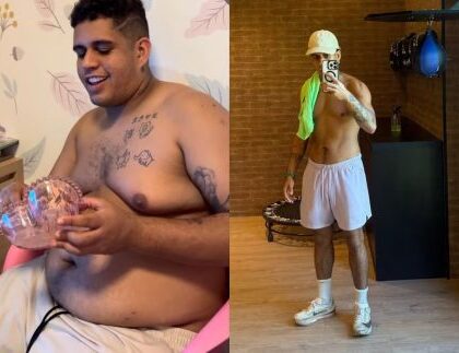 Cantor Gaab, filho de Rodriguinho, perde 40kg e rebate críticas de internautas