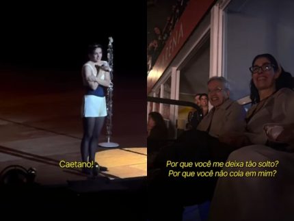 Rosalía reverencia Caetano Veloso e música brasileira em show no Rio de Janeiro