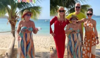 Celebrando 84 anos, Susana Vieira reúne família no Caribe e esbanja vitalidade