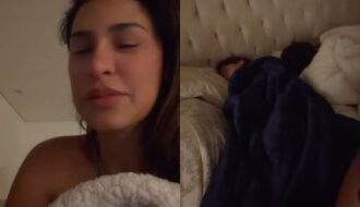 Simone Mendes mostra perrengue após filhos fugirem para sua cama de madrugada