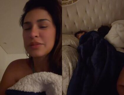 Simone Mendes mostra perrengue após filhos fugirem para sua cama de madrugada Simone Mendes mostra perrengue após filhos fugirem para sua cama de madrugada