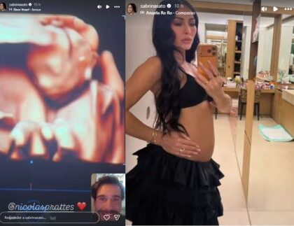 Sabrina Sato compartilha ultrassom do filho e reação de Nicolas Prattes encanta Sabrina Sato compartilha ultrassom do filho e reação de Nicolas Prattes encanta