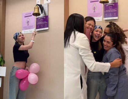 Neta de Carlos Alberto de Nóbrega, Bruna Furlan celebra vitória na luta contra câncer