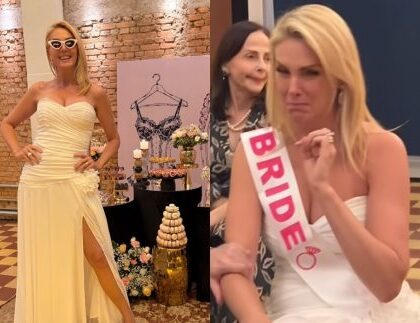 Ana Hickmann vai às lágrimas em chá de lingerie antes do casamento com Edu Guedes Ana Hickmann vai às lágrimas em chá de lingerie antes do casamento com Edu Guedes
