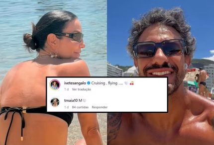 Ivete Sangalo recebe declaração discreta do namorado em foto de biquíni
