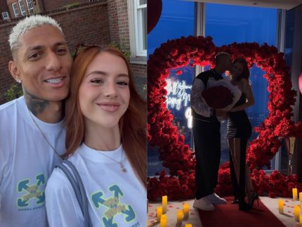 Richarlison pede Amanda Araujo em casamento em Londres: “Eu disse sim” Richarlison pede Amanda Araujo em casamento em Londres: “Eu disse sim”