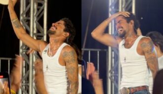 Jeninho desaba em lágrimas e agradece a Deus durante gravação de seu 1º DVD em Barretos