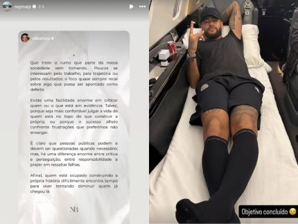 Após confusão em jogo do Santos, Neymar compartilha reflexão sobre críticas e perseguição