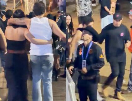 Flagra no Barretão: Zé Felipe deixa show abraçado com morena misteriosa