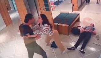 Aline Mineiro retorna ao condomínio acompanhada de segurança; namorado segue afastado