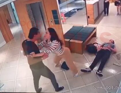 Aline Mineiro retorna ao condomínio acompanhada de segurança; namorado segue afastado