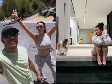 Lewis Hamilton publica novas fotos com Kim Kardashian após casal tornar romance público