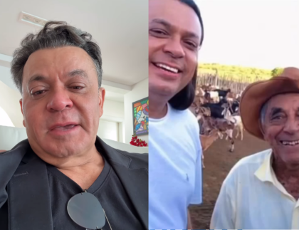 Em lágrimas, Frank Aguiar lamenta morte do pai; cantor não chegou a tempo do velório