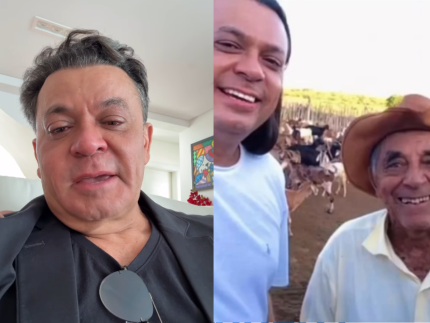 Em lágrimas, Frank Aguiar lamenta morte do pai; cantor não chegou a tempo do velório