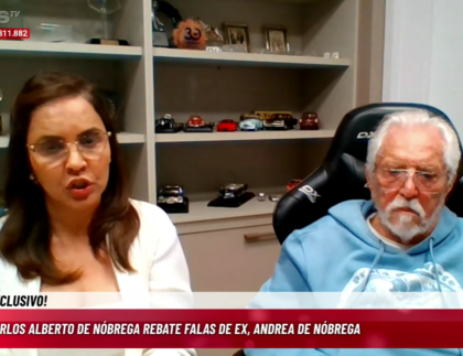 Em lágrimas, Carlos Alberto de Nóbrega rebate declarações da ex-esposa sobre divórcio Em lágrimas, Carlos Alberto de Nóbrega rebate declarações da ex-esposa sobre divórcio