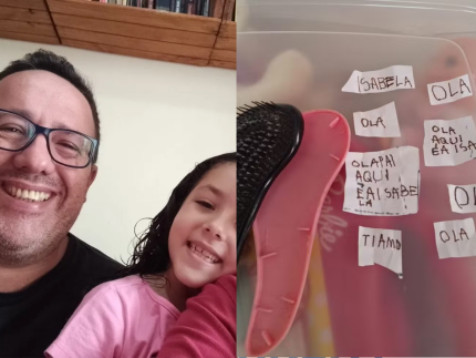 Pai se emociona ao encontrar bilhetes da filha que morreu há 3 anos: “É a Isa. Te amo!”