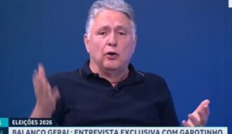 Candidato do RJ, Garotinho gasta tempo de resposta para cobrar Record: “Não vai ter debate?”